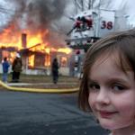Disaster Girl meme template