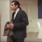 Confused John Travolta Pulp Fiction GIF Template meme template