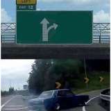 Car turning meme template
