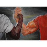 Predator Handshake meme template