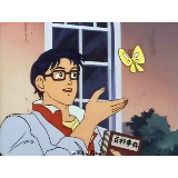 ANIME BUTTERFLY MEME meme template