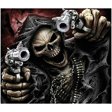 Badass Skeleton meme template