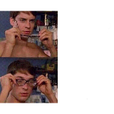 Spiderman Glasses meme template