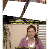 Corporate needs you to find the differences meme template