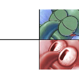 sleeping Squidward meme template