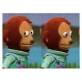 side eye teddy meme template