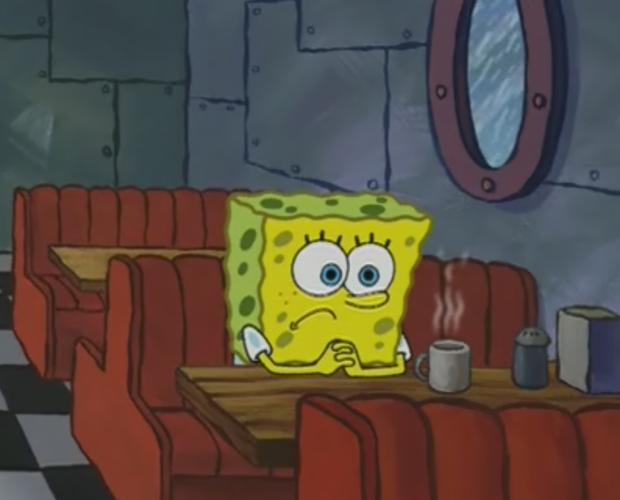 Spongebob Waiting meme template