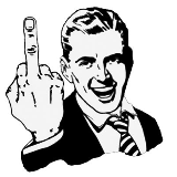 1950s Middle Finger meme template