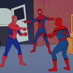 Spider Man Triple meme template