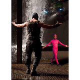Pink Guy vs Bane meme template