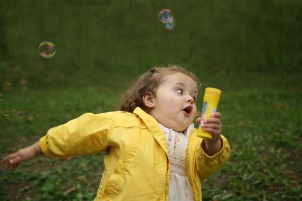 girl running meme template