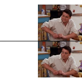 Surprised Joey meme template