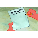 patrick to do list actually blank meme template