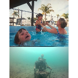 Mother Ignoring Kid Drowning In A Pool meme template