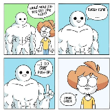 I do ONE Push-Up meme template