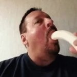 Man sucking suck banana GIF Template meme template