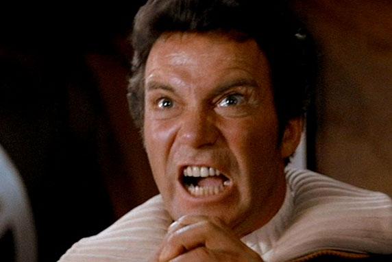 Star Trek Kirk Khan meme template
