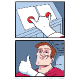 Both Buttons Pressed meme template