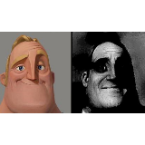 Traumatized Mr. Incredible meme template
