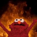 Elmo burn GIF Template meme template