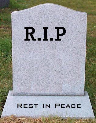 RIP headstone meme template