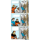 Open the gate a little meme template