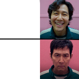 Squid Game (Season 1 vs Season 2) meme template