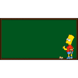 Bart Simpson - chalkboard meme template