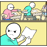 Note passing meme template