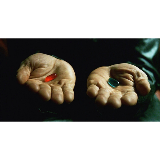 Red pill blue pill meme template