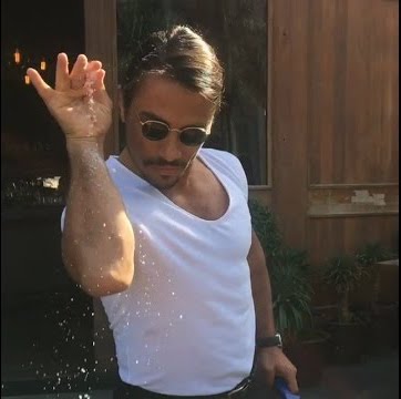 salt bae meme template