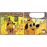 This is Fine (Blank) meme template
