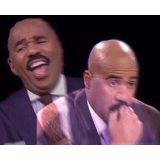 Steve Harvey Laughing Serious meme template
