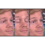 Blinking guy meme template