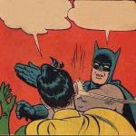 Batman Slapping Robin meme template