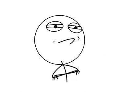 Challenge Accepted Rage Face meme template
