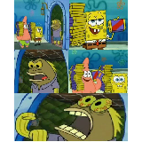 Chocolate Spongebob meme template
