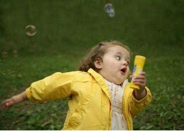 Chubby Bubbles Girl meme template