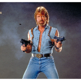 Chuck Norris Guns meme template