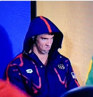Michael Phelps Death Stare meme template