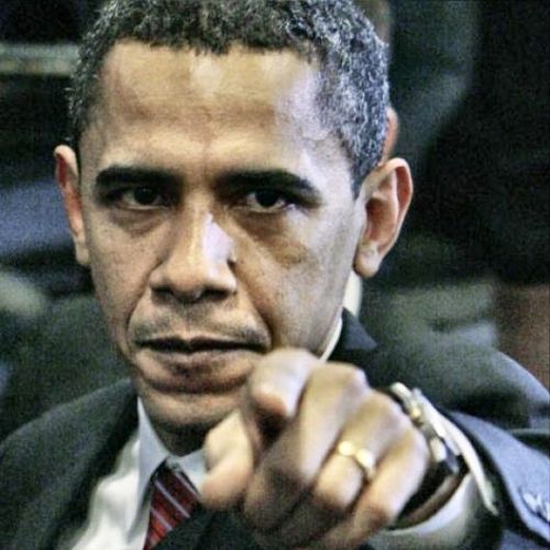 Pissed Off Obama meme template