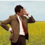 mr bean waiting GIF Template meme template