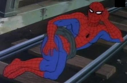 Sexy Railroad Spiderman meme template