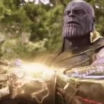 thanos power up GIF Template meme template