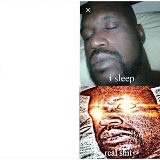 Sleeping Shaq meme template