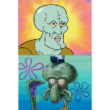 Squidward meme template