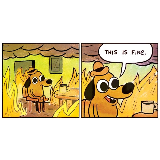 This Is Fine meme template